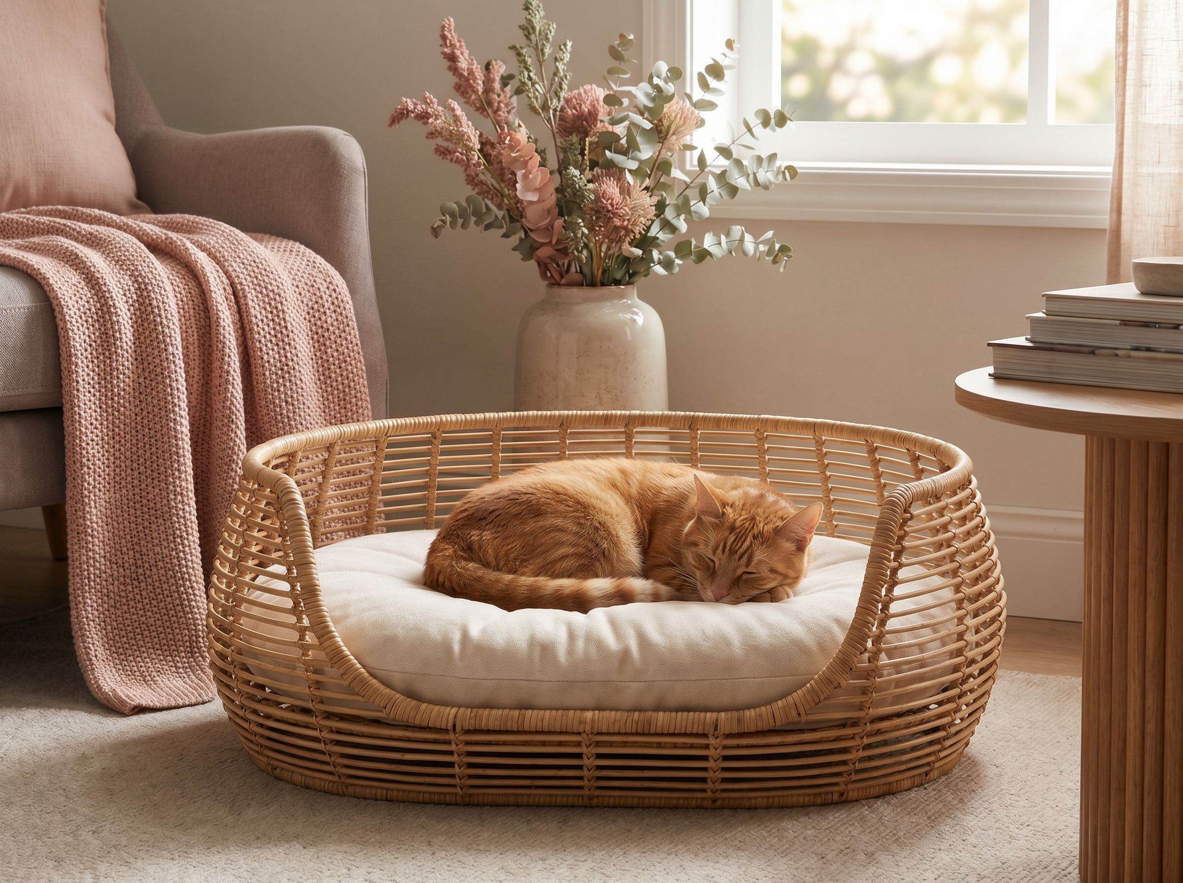 Comment entretenir un panier en osier pour chat